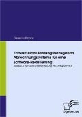 Cover-Bild zum Titel 'Entwurf eines leistungsbezogenen Abrechnungssystems für eine Software-Realisierung' von 'Dieter Hoffmann'