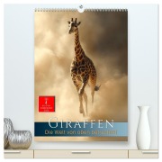 Cover-Bild zum Titel 'Giraffen - die Welt von oben betrachtet (hochwertiger Premium Wandkalender 2026 DIN A2 hoch), Kunstdruck in Hochglanz' von 'Meike und Peter Roder'