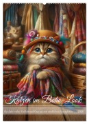 Cover-Bild zum Titel 'Katzen im Boho-Look - Ein Jahr voller Vielfalt und Charme mit niedlichen Samtpfoten (Wandkalender 2026 DIN A2 hoch), CALVENDO Monatskalender' von 'Fotodesign Verena Scholze'