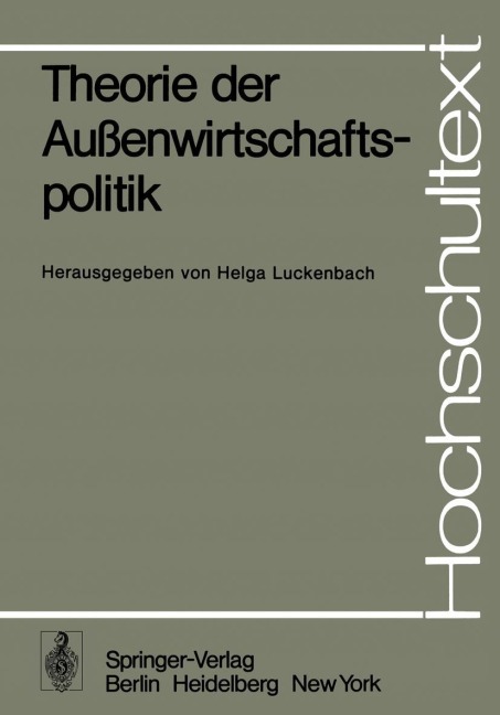 Theorie der Außenwirtschaftspolitik - 