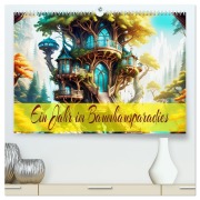 Cover-Bild zum Titel 'Ein Jahr im Baumhausparadies (hochwertiger Premium Wandkalender 2026 DIN A2 quer), Kunstdruck in Hochglanz' von 'Dusanka Djeric'