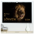 Die Welt der Löwen (hochwertiger Premium Wandkalender 2024 DIN A2 quer), Kunstdruck in Hochglanz - Barbara Bethke