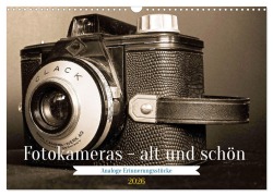 Cover-Bild zum Titel 'Fotokameras - alt und schön (Wandkalender 2026 DIN A3 quer), CALVENDO Monatskalender' von 'Jean-Louis Glineur'