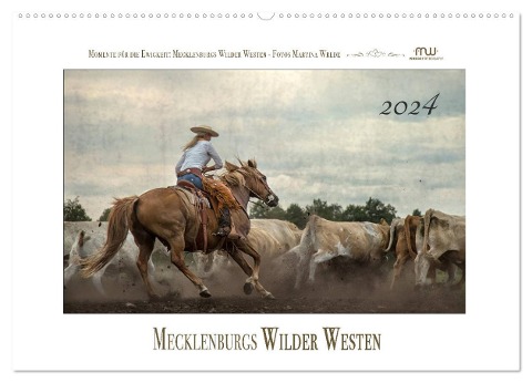Mecklenburgs Wilder Westen (Wandkalender 2024 DIN A2 quer), CALVENDO Monatskalender - Martina Wrede