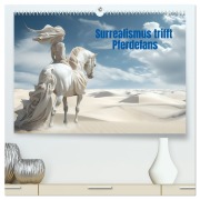 Cover-Bild zum Titel 'Surrealismus trifft Pferdefans (hochwertiger Premium Wandkalender 2026 DIN A2 quer), Kunstdruck in Hochglanz' von 'Liselotte Brunner-Klaus'