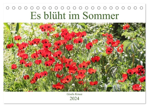 Es blüht im Sommer (Tischkalender 2024 DIN A5 quer), CALVENDO Monatskalender - Gisela Kruse
