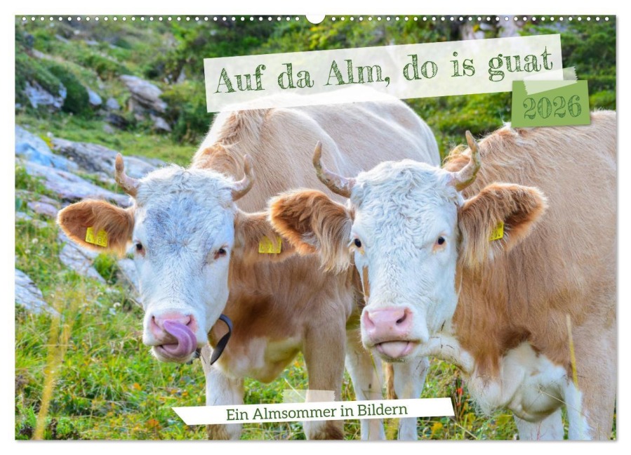 Bergstille - Momente auf der Alm (Wandkalender 2026 DIN A2 quer), CALVENDO Monatskalender - Renaldo Caumont