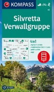 Cover-Bild zum Titel 'KOMPASS Wanderkarte 41 Silvretta, Verwallgruppe 1:50.000' von ''