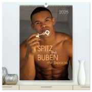 Spitzbuben mit Sixpacks (hochwertiger Premium Wandkalender 2025 DIN A2 hoch), Kunstdruck in Hochglanz - Malestockphoto Malestockphoto