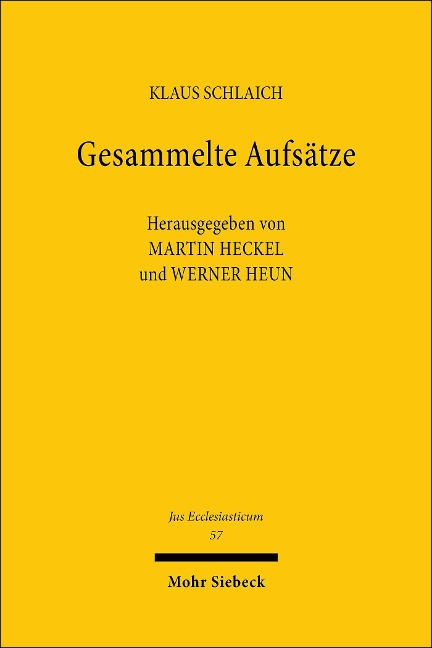 Gesammelte Aufsätze - Klaus Schlaich