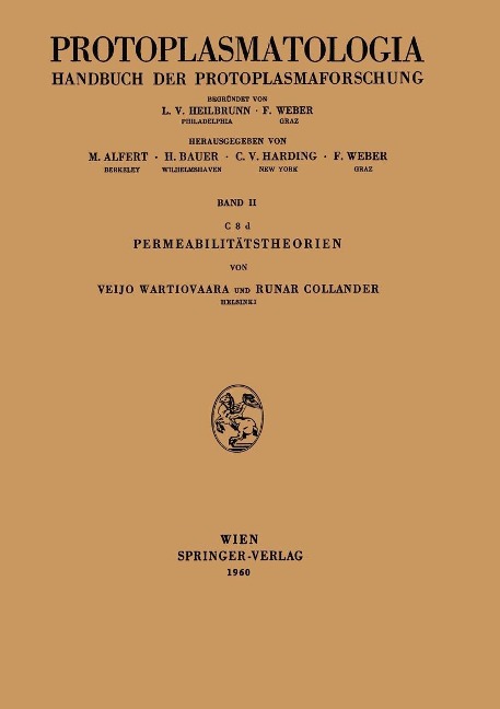 Permeabilitätstheorien - Veijo Wartiovaara, Runar Collander