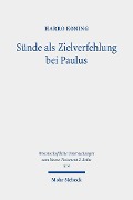 Cover-Bild zum Titel 'Sünde als Zielverfehlung bei Paulus' von 'Harro Koning'