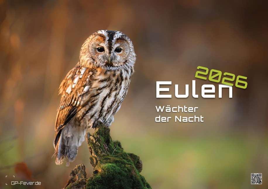 Eulen - Wächter der Nacht - 2026 - Kalender DIN A2 - 
