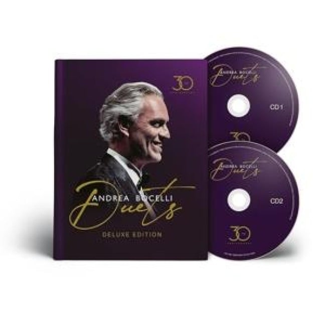 The Duets - 30th Anniversary (DLX Hardcover Book) - Andrea Bocelli