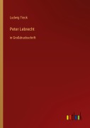 Cover-Bild zum Titel 'Peter Lebrecht' von 'Ludwig Tieck'