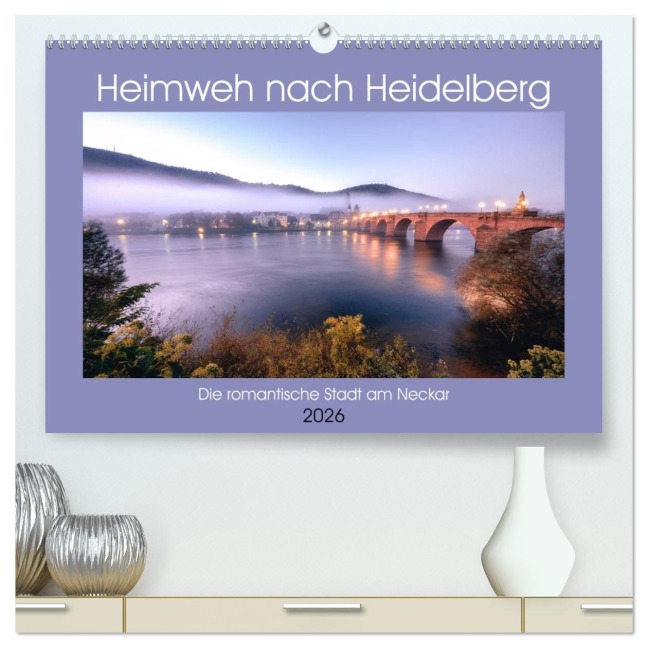 Heimweh nach Heidelberg - Die romantische Stadt am Neckar (hochwertiger Premium Wandkalender 2026 DIN A2 quer), Kunstdruck in Hochglanz - Thorsten Assfalg