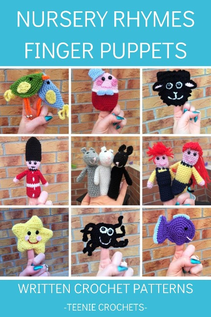 Nursery Rhyme Finger Puppets - Written Crochet Patterns - Teenie Crochets