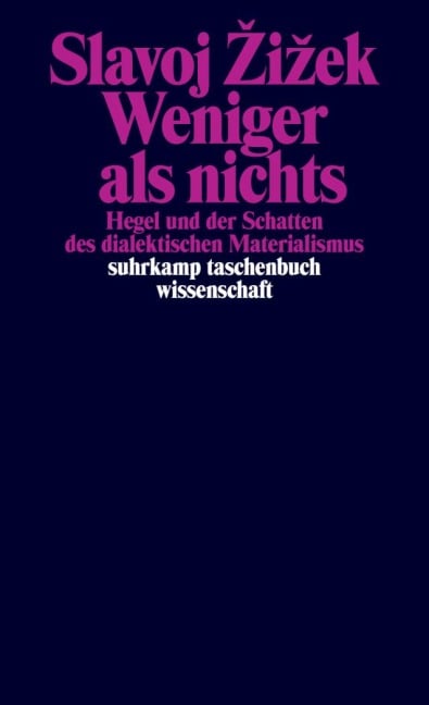 Weniger als nichts - Slavoj Zizek