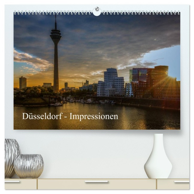 Düsseldorf - Impressionen (hochwertiger Premium Wandkalender 2026 DIN A2 quer), Kunstdruck in Hochglanz - Michael Fahrenbach