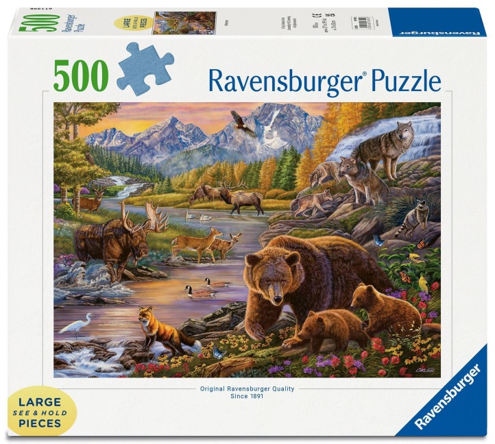 Erwachsenenpuzzle 500 Teile Large Pieces - In der Wildnis - 