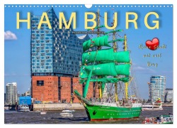 Cover-Bild zum Titel 'Hamburg - meine Stadt mit viel Herz (Wandkalender 2026 DIN A3 quer), CALVENDO Monatskalender' von 'Peter Roder'