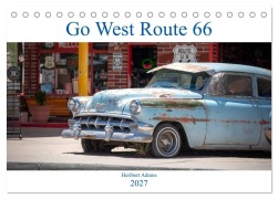 Cover-Bild zum Titel 'Go west Route 66 (Tischkalender 2027 DIN A5 quer), CALVENDO Monatskalender' von 'Heribert Adams Www. Foto-You. De'