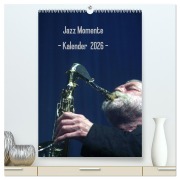 Cover-Bild zum Titel 'Jazz Momente - Kalender 2026 - (hochwertiger Premium Wandkalender 2026 DIN A2 hoch), Kunstdruck in Hochglanz' von 'Gerhard Klein'