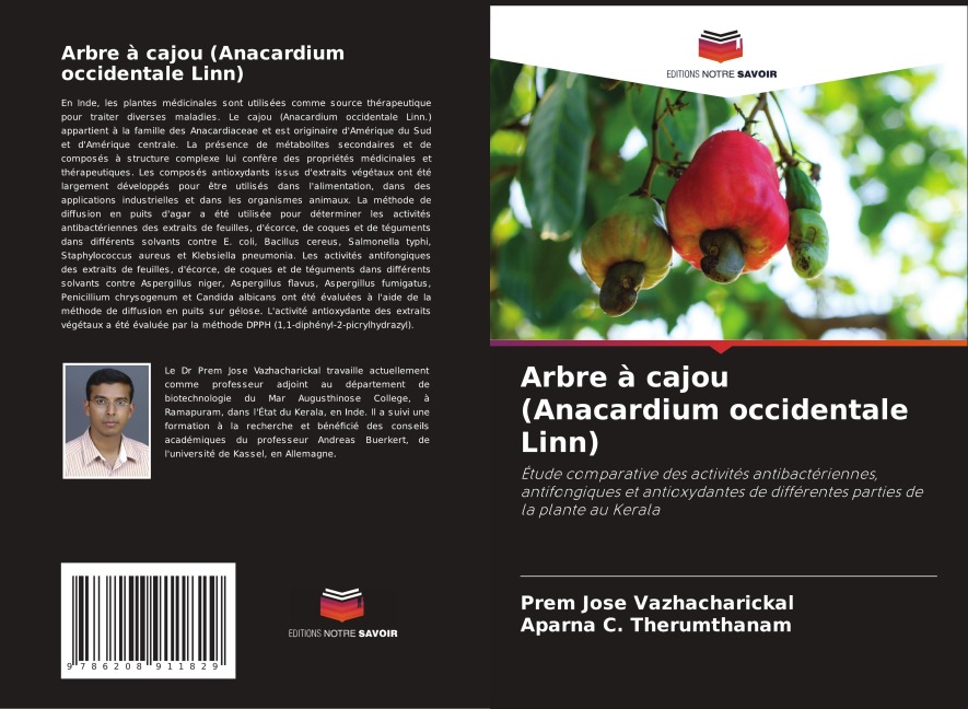 Arbre à cajou (Anacardium occidentale Linn) - Prem Jose Vazhacharickal, Aparna C. Therumthanam