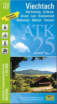 ATK25-I17 Viechtach (Amtliche Topographische Karte 1:25000) - 