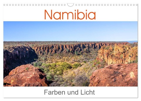 Namibia - Farben und Licht (Wandkalender 2024 DIN A3 quer), CALVENDO Monatskalender - Thomas Gerber