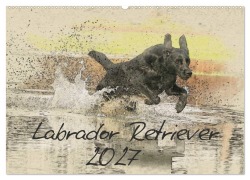 Cover-Bild zum Titel 'Labrador Retriever 2027 (Wandkalender 2027 DIN A2 quer), CALVENDO Monatskalender' von 'Andrea Redecker'