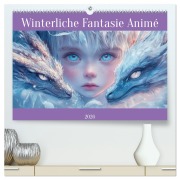 Winterliche Fantasie Animé (hochwertiger Premium Wandkalender 2026 DIN A2 quer), Kunstdruck in Hochglanz - Liselotte Brunner-Klaus