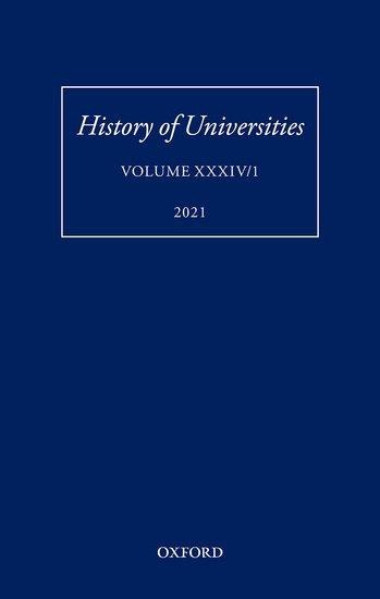 History of Universities: Volume XXXIV/1 - 
