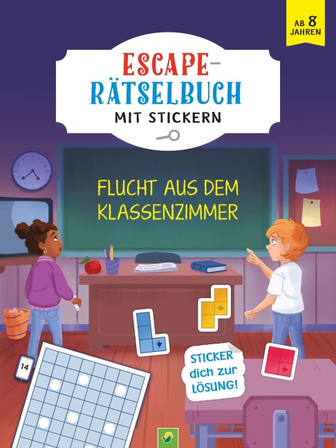 Mein Escape-Rätsel Stickerbuch Flucht aus dem Klassenzimmer - 