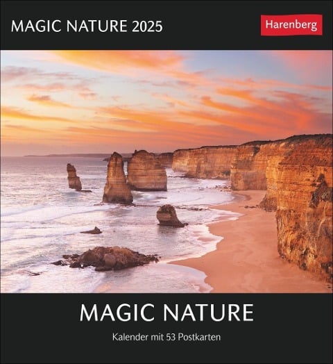 Magic Nature Postkartenkalender Kalender 2025 - Kalender mit 53 Postkarten - 