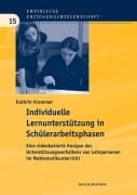 Cover-Bild zum Titel 'Individuelle Lernunterstützung in Schülerarbeitsphasen' von 'Kathrin Krammer'
