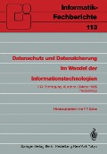 Cover-Bild zum Titel 'Datenschutz und Datensicherung im Wandel der Informationstechnologien' von ''
