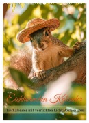 Cover-Bild zum Titel 'Eichhörnchen Kalender - Tierkalender mit verrückten Eichkätzchen (Wandkalender 2026 DIN A2 hoch), CALVENDO Monatskalender' von 'Mb Fotografie'
