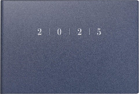rido/idé 7017563305 Taschenkalender Modell Septimus (2025)| 2 Seiten = 1 Woche| A6 quer| 128 Seiten| Kunststoff-Einband Reflection| blau - 