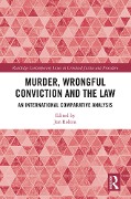 Cover-Bild zum Titel 'Murder, Wrongful Conviction and the Law' von ''