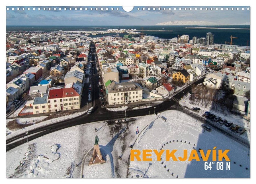Reykjavìk 64° 08' N (Wandkalender 2026 DIN A3 quer), CALVENDO Monatskalender - Norman Preißler