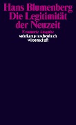 Cover-Bild zum Titel 'Die Legitimität der Neuzeit' von 'Hans Blumenberg'