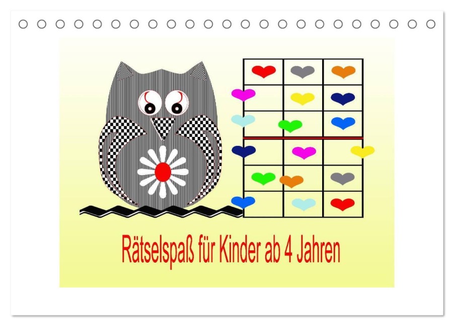 Rätselspaß für Kinder ab 4 Jahren (Tischkalender 2026 DIN A5 quer), CALVENDO Monatskalender - Youlia Youlia