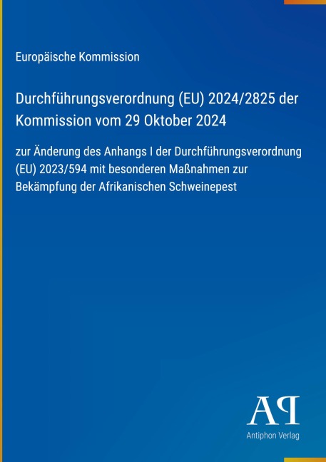Durchführungsverordnung (EU) 2024/2825 der Kommission vom 29 Oktober 2024 - Europäische Kommission