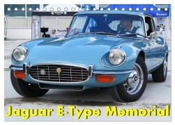 Jaguar E-Type Memorial (Tischkalender 2025 DIN A5 quer), CALVENDO Monatskalender - Arie Wubben