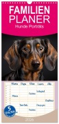 Cover-Bild zum Titel 'Familienplaner 2026 - Hunde Porträts mit 5 Spalten (Wandkalender, 21 x 45 cm) CALVENDO' von 'Dirk Meutzner'