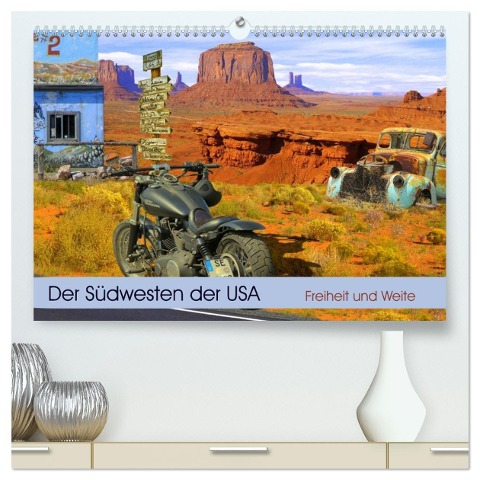 Der Südwesten der USA. Freiheit und Weite (hochwertiger Premium Wandkalender 2024 DIN A2 quer), Kunstdruck in Hochglanz - Elisabeth Stanzer