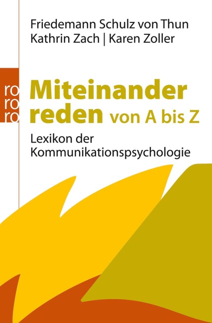 Miteinander reden von A bis Z - Friedemann Schulz von Thun, Kathrin Zach, Karen Zoller
