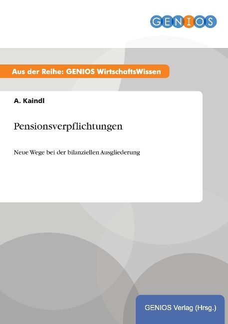 Pensionsverpflichtungen - A. Kaindl