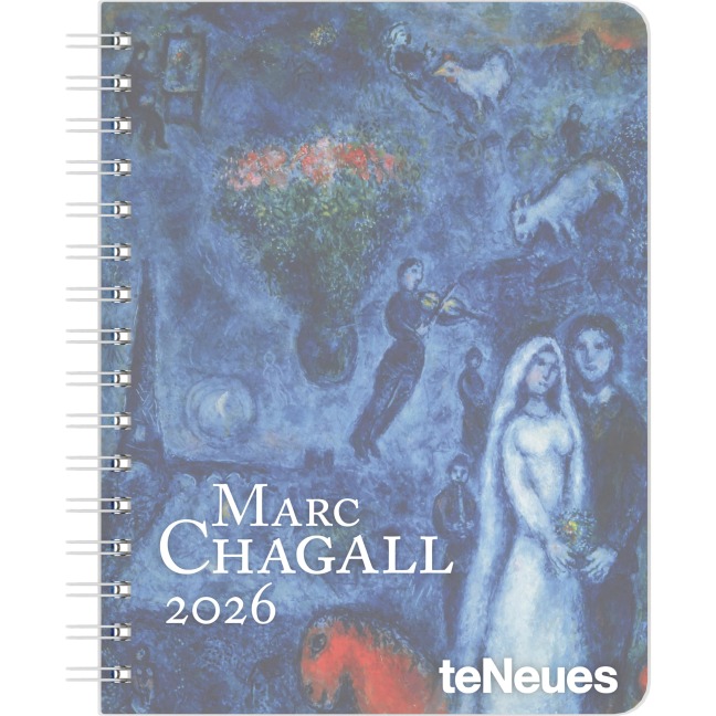 Marc Chagall 2026 - Diary - Buchkalender - Taschenkalender - Kunstkalender - 16,5x21,6 - 